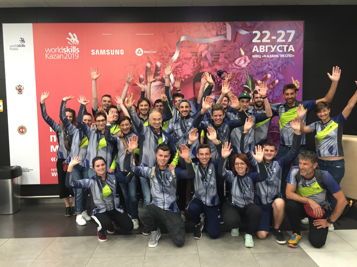 Das WorldSkills Team Italy in Kazan