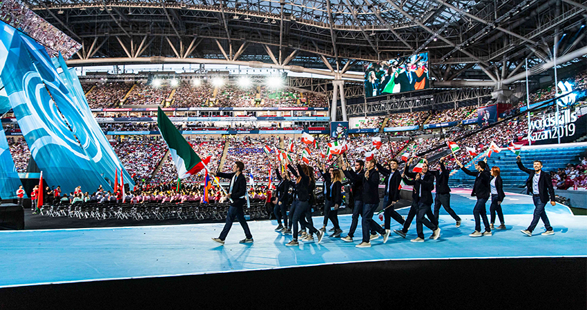 Die Eröffnungsfeier der WorldSkills 2019 in Kazan - Foto: Alan Bianchi